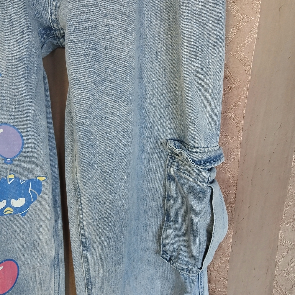 💎 Hello Kitty And Friends Women's Balloon Denim Cargo Pants - Picture 11 of 14